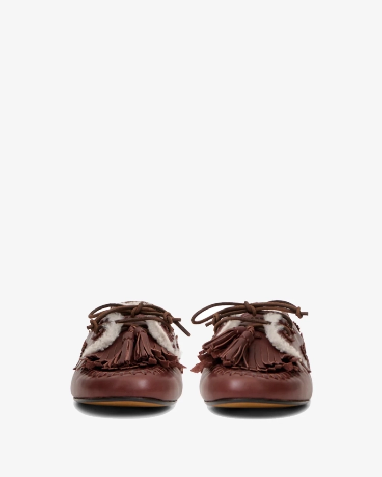 DARK BROWN/ECRU