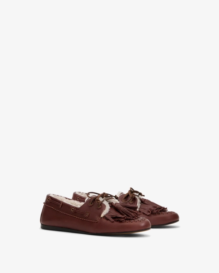  DARK BROWN/ECRU